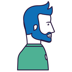 businessman profile avatar character