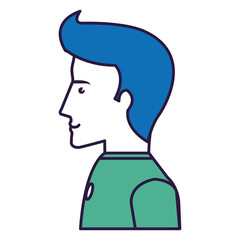 businessman profile avatar character