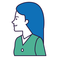 businesswoman profile avatar character