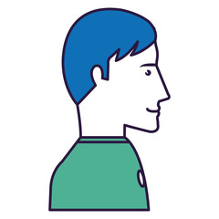 businessman profile avatar character
