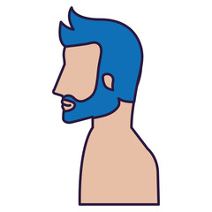 man profile shirtless avatar character