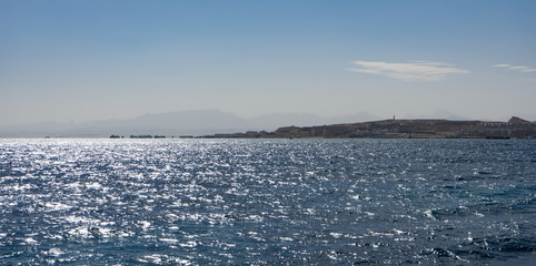 Egypt. Hurghada. Landscape from the sea