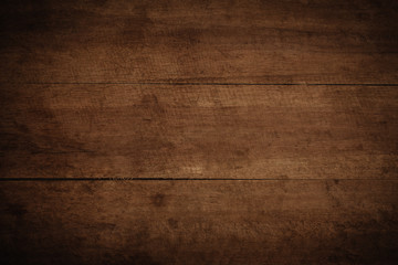 Old grunge dark textured wooden background,The surface of the old brown wood texture