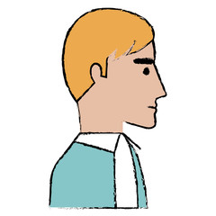 businessman profile avatar character