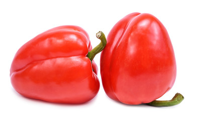 isolated red bell pepper