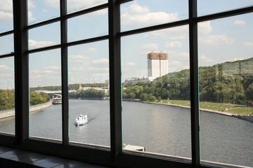 River view through the window.