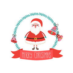 christmas design with cute santa