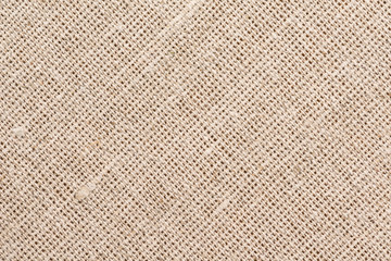 Background of natural linen fabric 