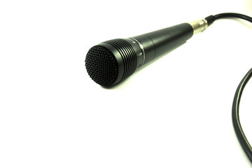 Microphone isolated on white background