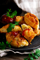 cheesy ground beef empanadas..style rustic