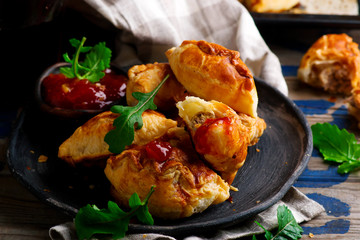 cheesy ground beef empanadas..style rustic
