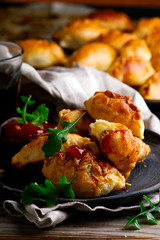 cheesy ground beef empanadas..style rustic