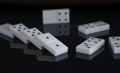 White and black dominoes