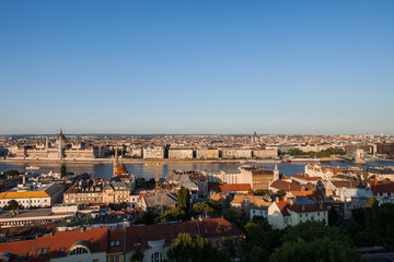 Fototapeta na wymiar Budapest City Sunset Cityscape in Hungary