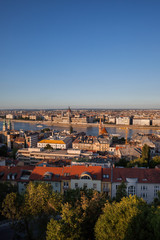 Fototapeta na wymiar Budapest City Sunset Cityscape In Hungary