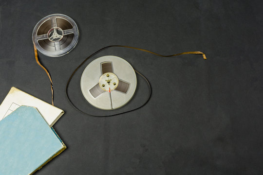 Magnetic tape for tape reel.
