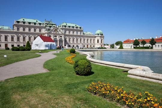 Upper Belvedere Palace and Garden in Vienna