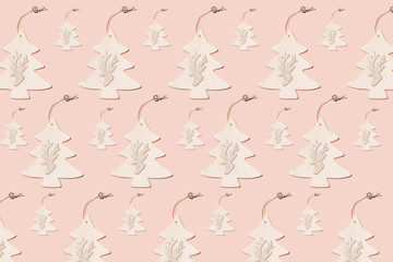 Fototapeta premium Christmas tree repeated pattern
