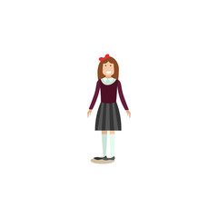 Pupil concept vector illustration in flat style