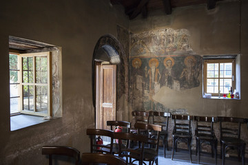 Frescos inside the church of Saint Nicholas Orphanos, Thessaloniki, Greece