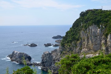 Fototapeta premium 日本 高知県 土佐清水市 足摺宇和海国立公園 足摺岬 Japan Shikoku Kochi Tosashimizu city Ashizuri-Uwakai National Park Ashizuri misaki