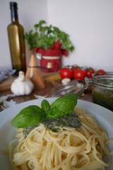 Shaghetti mit Pesto