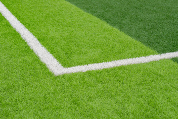 Obraz premium part of a soccer field with boundries
