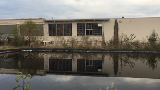Abandoned factory with urban decay in Chattanooga Tennessee
