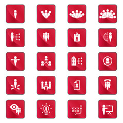 human resource icons, human resources icon set, vector illustration design elements