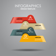Infographic template. Can be used for workflow layout, diagram, business step options, banner, web design.