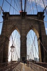 Brooklyn Bridge view, New York, USA
