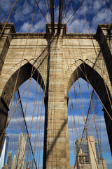Fototapeta premium Brooklyn Bridge view, New York, USA