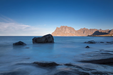 Rocks at Uttakleiv beach