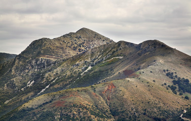 Fototapeta na wymiar Mountains near Filiates. Greece
