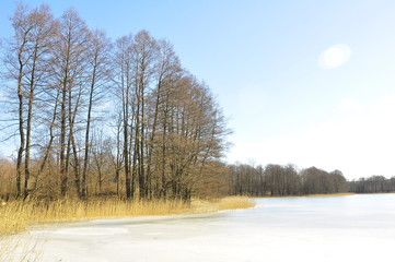 Krajobraz mazurski - zima