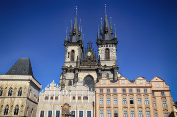 Fototapeta premium Church of our Lady Tyn in Prague, Czech Republic