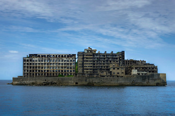 Hashima Island Abondoned Ghost Island near Nagasaki