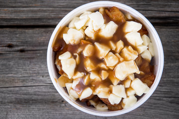 Poutine quebec meal closeup