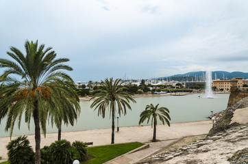 Fototapeta na wymiar Palma de Mallorca, Parc de la Mar