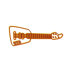 Obraz na płótnie Canvas guitar music instrument doodle sketch cartoon vector