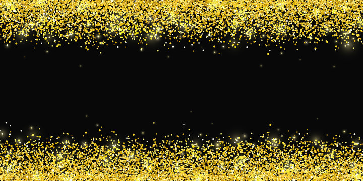 Gold Glitter Border Black Background Images – Browse 29,523 Stock Photos,  Vectors, and Video | Adobe Stock