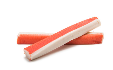 crab sticks isolated