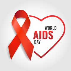 Vector illustration on the theme World Aids Day.
