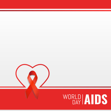 Vector illustration on the theme World Aids Day. Template for information, notes, infographics.
