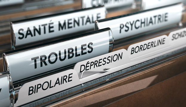 Santé Mentale et Dysfonctionnement Psychologique, Liste des Troubles Psychiques et du Comportement