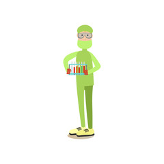 Science people concept vector illustration in flat style