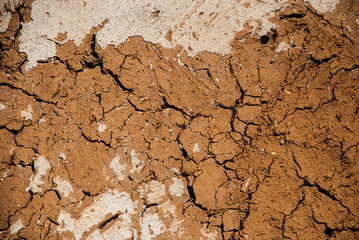 Texture of an old clay wall