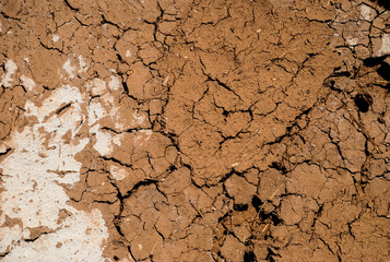 Texture of an old clay wall 