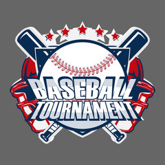Baseball Badge Logo