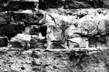 Brick texture with scratches and cracks